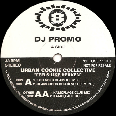 Urban Cookie Collective - Feels Like Heaven | Pulse-8 Records (12 LOSE 55 DJ) - main Urban Cookie Collective - Feels Like Heaven | Pulse-8 Records (12 LOSE 55 DJ) - main