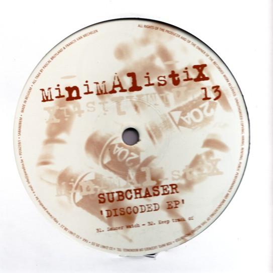 Subchaser - Discoded EP | Minimalistix (MN013) - 2