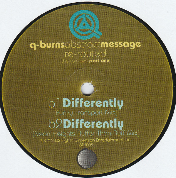 Q-Burns Abstract Message - Re-Routed (The Remixes Part One) | Eighth Dimension Records (EDR 008) - 4