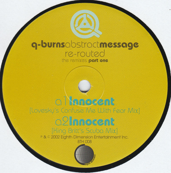 Q-Burns Abstract Message - Re-Routed (The Remixes Part One) | Eighth Dimension Records (EDR 008) - 3