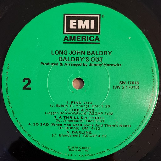 Baldry's Out!