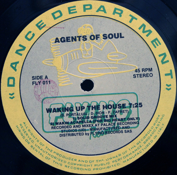 Agents Of Soul - Waking Up The House | Flying Records (FLY 011) - 3 Agents Of Soul - Waking Up The House | Flying Records (FLY 011) - 3