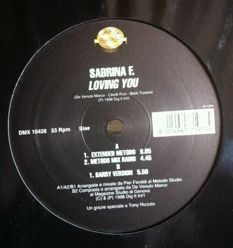 Sabrina F. - Loving You | Dig It International (DMX 10426)