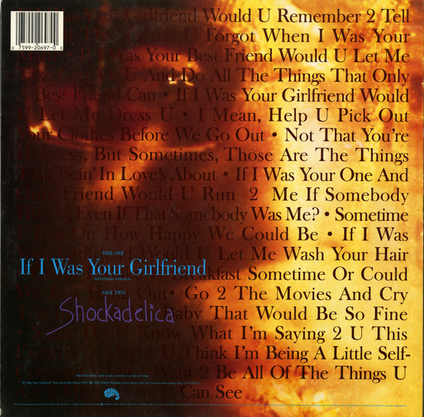 Prince - If I Was Your Girlfriend | Paisley Park (9 20697-0) - 2