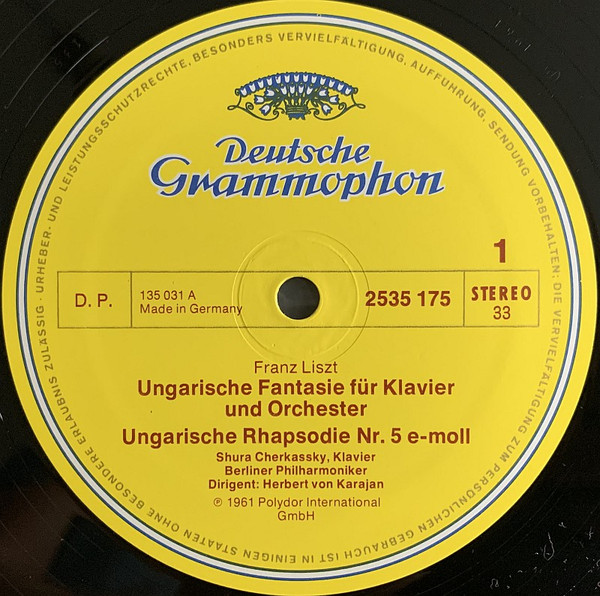 Ungarische Fantasie · Ungarische Rhapsodien Nr. 4 Und Nr.5 / Ungarische Tänze Nr. 17 · 18 · 19 Und 20