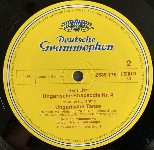 Ungarische Fantasie · Ungarische Rhapsodien Nr. 4 Und Nr.5 / Ungarische Tänze Nr. 17 · 18 · 19 Und 20