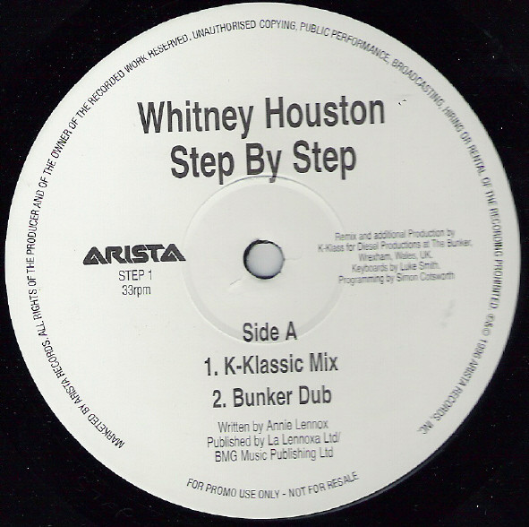 Whitney Houston - Step By Step | Arista (STEP 1) - main
