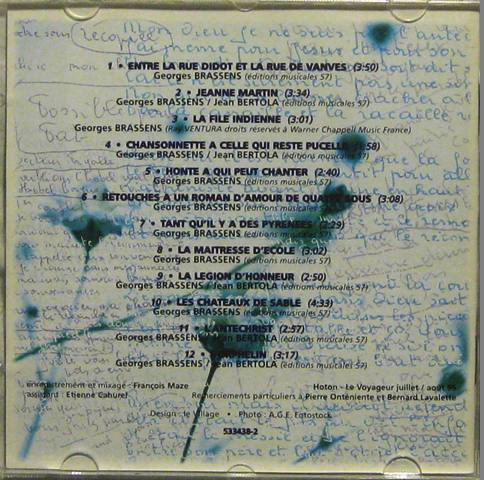 Maxime Le Forestier - 12 Nouvelles De Brassens (Petits Bonheurs Posthumes) | Polydor (533438-2) - 4 Maxime Le Forestier - 12 Nouvelles De Brassens (Petits Bonheurs Posthumes) | Polydor (533438-2) - 4