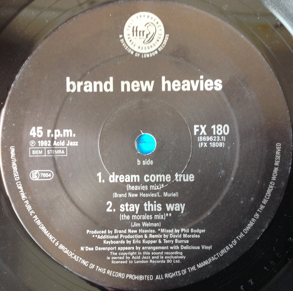 The Brand New Heavies Featuring Guest Vocalist N'Dea Davenport - Dream Come True | FFRR (FX 180) - 4 The Brand New Heavies Featuring Guest Vocalist N'Dea Davenport - Dream Come True | FFRR (FX 180) - 4