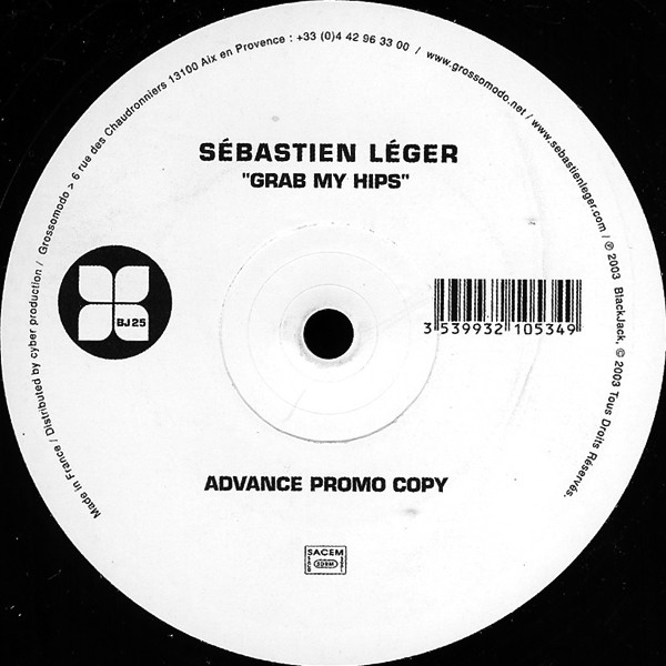 Sébastien Léger - Grab My Hips | Black Jack (BJ 25) - main