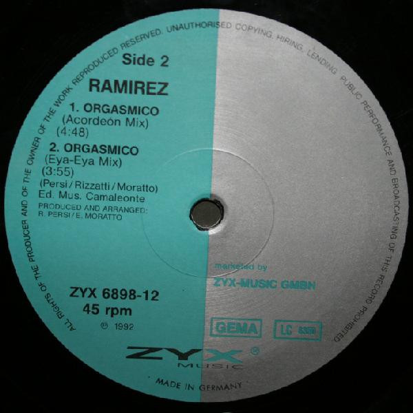 Ramirez - Orgasmico | ZYX Music (ZYX 6898-12) - 4