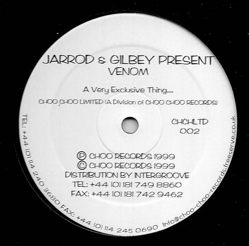Jarrod & Gilbey - Venom | Choo Choo Limited (CHCHLTD002) - main