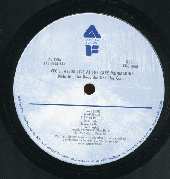 Cecil Taylor - Live At The Cafe Monmartre / Nefertiti, The Beautiful One Has Come | Arista (AL 1905) - 4 Cecil Taylor - Live At The Cafe Monmartre / Nefertiti, The Beautiful One Has Come | Arista (AL 1905) - 4