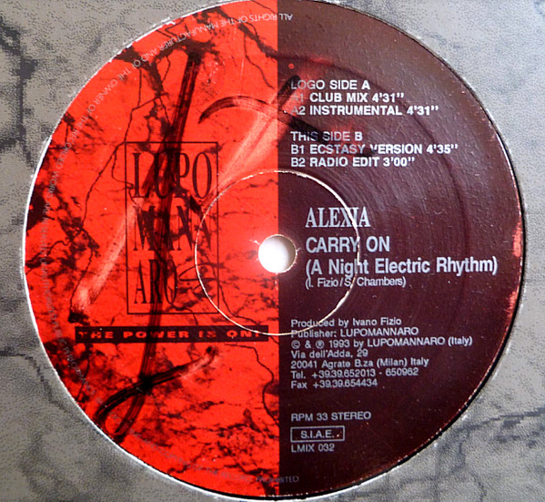 Alexia - Carry On (A Night Electric Rhythm) | Lupomannaro (LMIX 032)
