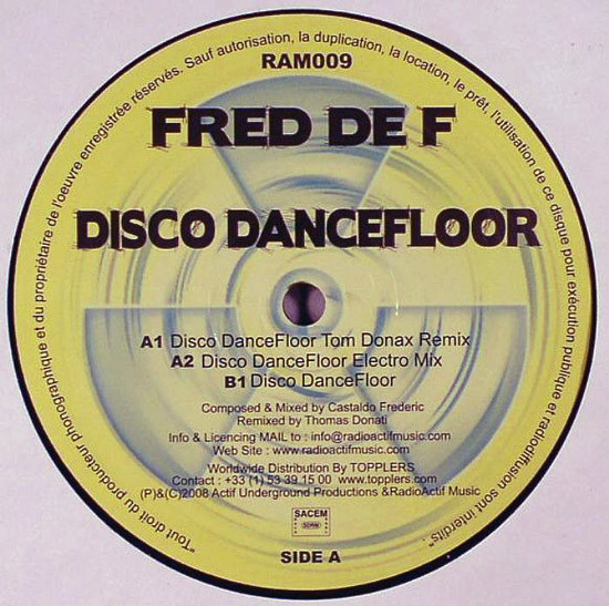 Fred De F - Disco DanceFloor | Radio Actif Music (RAM009) - main Fred De F - Disco DanceFloor | Radio Actif Music (RAM009) - main