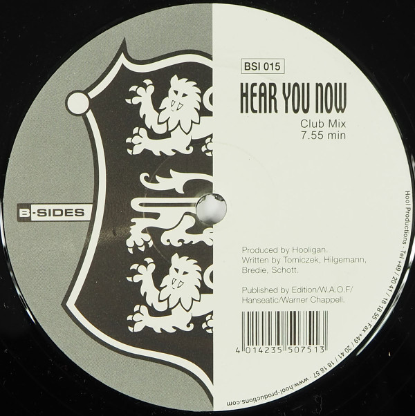 DJ Hooligan - Hear You Now | B-Sides (BSI 015) - 2