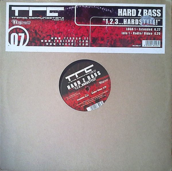 Hard Z Bass - 1,2,3...Hardstyle! | Trance Communications Records (TRC-2002-07)