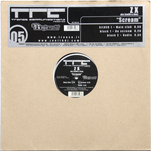 ZX aka Zenith vs Avex - Scream | Trance Communications Records (TRC-2002-05)