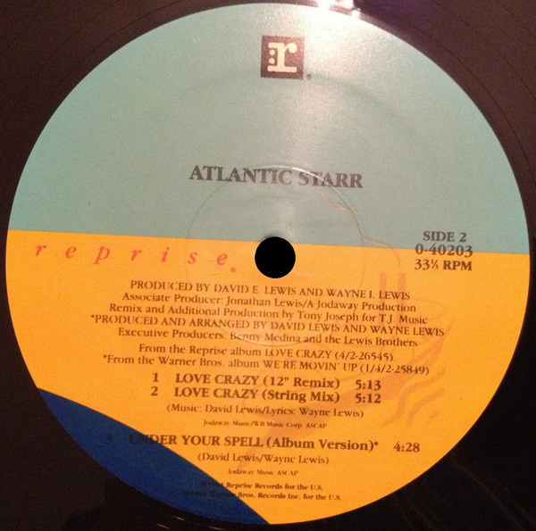 Atlantic Starr - Love Crazy | Reprise Records (0-40203) - 4