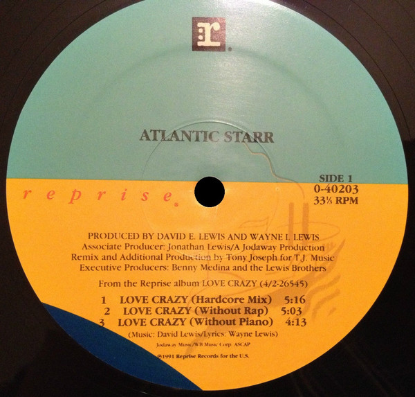 Atlantic Starr - Love Crazy | Reprise Records (0-40203) - 3