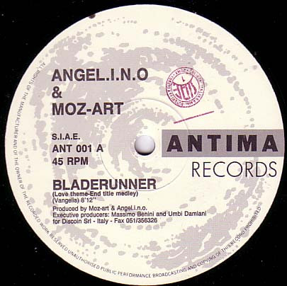 Angel.i.n.o & Moz-art - Bladerunner | Antima Records (ANT 001) - 2