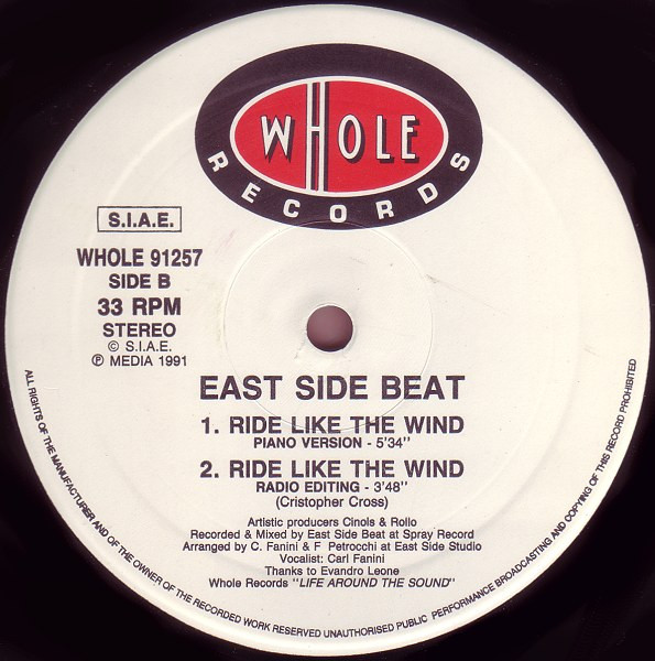East Side Beat - Ride Like The Wind | Whole Records (WHOLE 91257) - 4 East Side Beat - Ride Like The Wind | Whole Records (WHOLE 91257) - 4