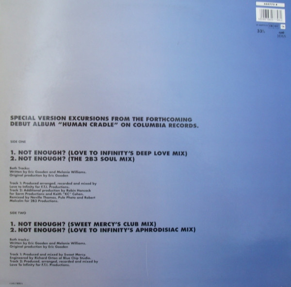 Melanie Williams - Not Enough? | Columbia (660775 8) - 2