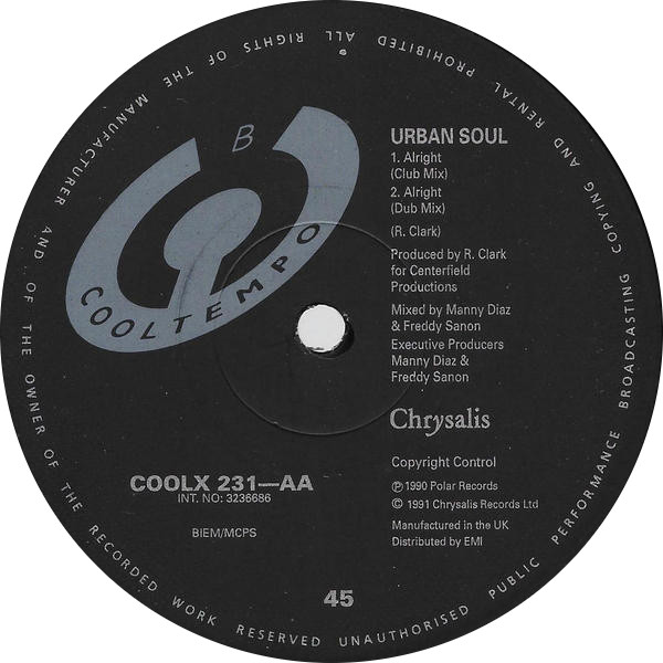 Urban Soul - Alright | Cooltempo (coolx231) - 4
