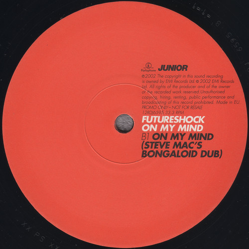 Futureshock - On My Mind | Parlophone (12RDJ6595) - 3 Futureshock - On My Mind | Parlophone (12RDJ6595) - 3