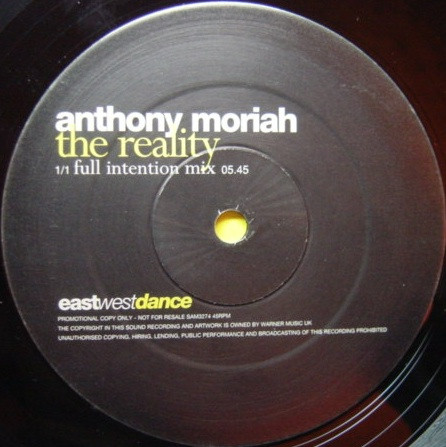 Anthony Moriah - The Reality | EastWestDance (SAM 3274) - 2 Anthony Moriah - The Reality | EastWestDance (SAM 3274) - 2