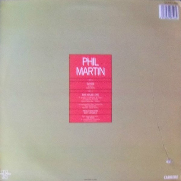 Phil Martin - Eloise | Carrere (8526) - 2