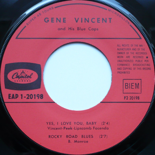 Gene Vincent - Be-Bop-A-Lula | Capitol Records (EAP 1-20198) - 4 Gene Vincent - Be-Bop-A-Lula | Capitol Records (EAP 1-20198) - 4
