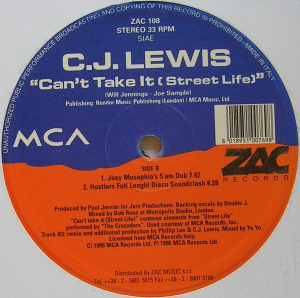 Can't Take It (Street Life)