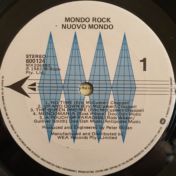 Mondo Rock - Nuovo Mondo | WEA (600124) - 3 Mondo Rock - Nuovo Mondo | WEA (600124) - 3