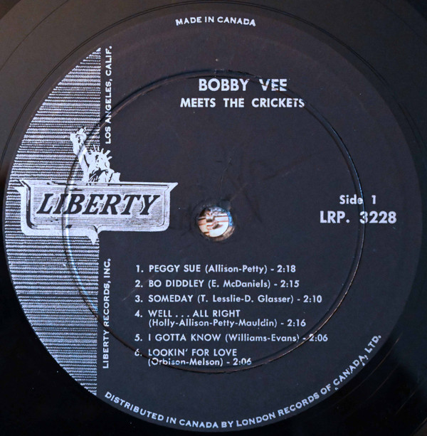 Bobby Vee Meets The Crickets - Bobby Vee Meets The Crickets | Liberty (LRP-3228) - 3 Bobby Vee Meets The Crickets - Bobby Vee Meets The Crickets | Liberty (LRP-3228) - 3
