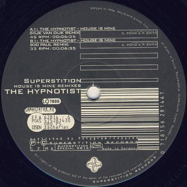 The Hypnotist - House Is Mine Remixes | Superstition (Superstition Special 2814)