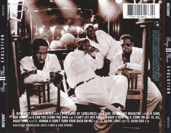Boyz II Men - Evolution | Motown (MOTD 819) - 2