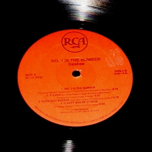 Deskee - No. 1 Is The Number | RCA (2429-1-R) - 3