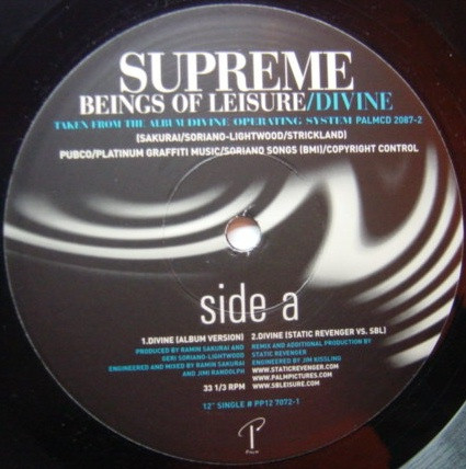Supreme Beings Of Leisure - Divine | Palm Pictures (PP12 7072-1) - main Supreme Beings Of Leisure - Divine | Palm Pictures (PP12 7072-1) - main