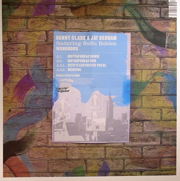 Danny Clark & Jay Benham Featuring SuSu Bobien - Wondrous | Strictly Rhythm (SR12655) - 2 Danny Clark & Jay Benham Featuring SuSu Bobien - Wondrous | Strictly Rhythm (SR12655) - 2