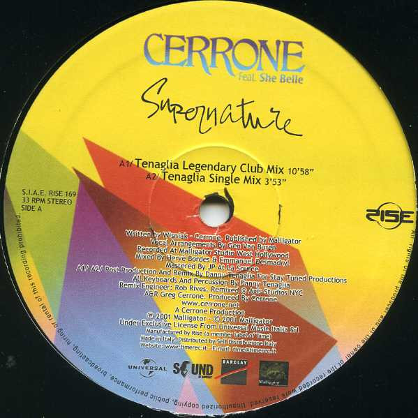 Cerrone Feat. She Belle - Supernature | Rise (RISE 169) - 3