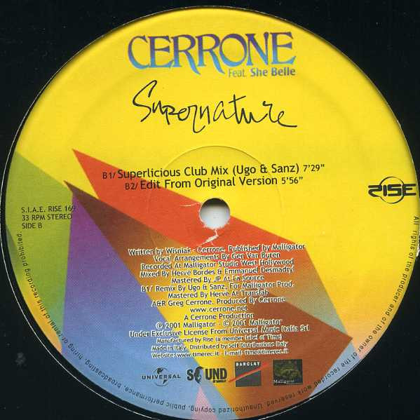 Cerrone Feat. She Belle - Supernature | Rise (RISE 169) - 4
