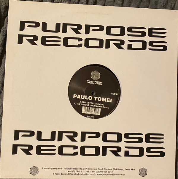Paulo Tomei - The Getout | Purpose Records (BUILT005) - 2