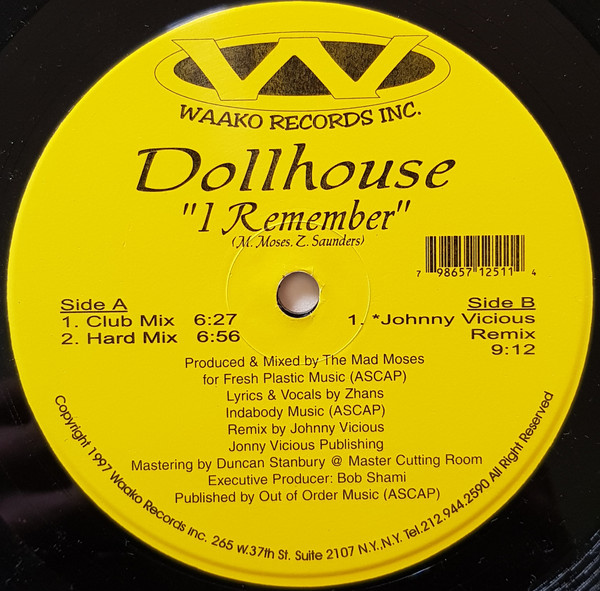 Dollhouse - I Remember | Waako Records (WR 1251)