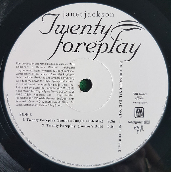 Janet Jackson - Twenty Foreplay | A&M Records (588 464-1) - 3