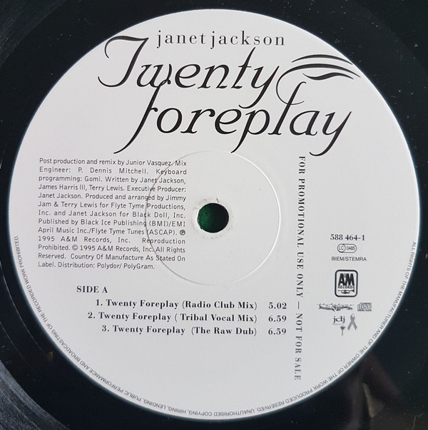 Janet Jackson - Twenty Foreplay | A&M Records (588 464-1) - 2