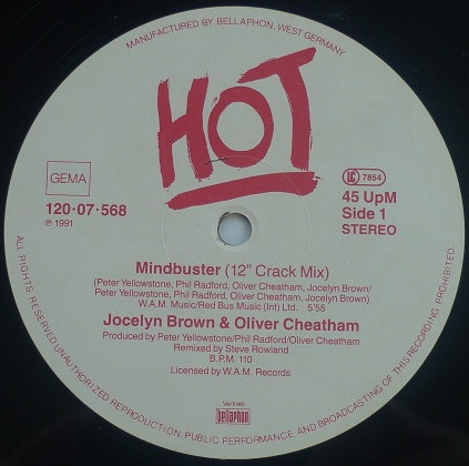 Jocelyn Brown & Oliver Cheatham - Mindbuster | Hot (120·07·568) - 3 Jocelyn Brown & Oliver Cheatham - Mindbuster | Hot (120·07·568) - 3