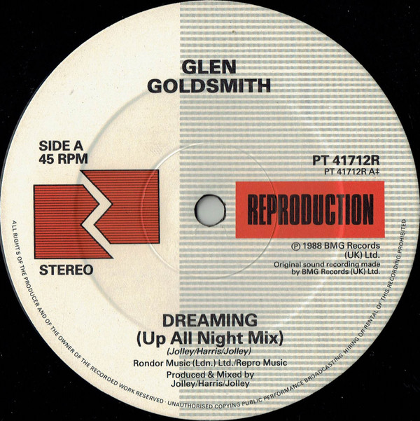 Glen Goldsmith - Dreaming | RCA (PT 41712R) - 3 Glen Goldsmith - Dreaming | RCA (PT 41712R) - 3
