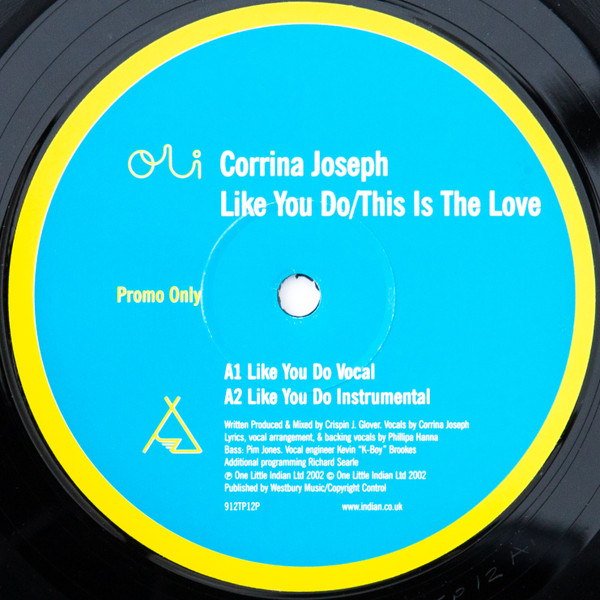 Corrina Joseph - Like You Do / This Is The Love | One Little Indian (912TP12P) - 2 Corrina Joseph - Like You Do / This Is The Love | One Little Indian (912TP12P) - 2