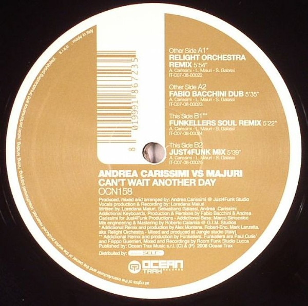 Andrea Carissimi vs. Majuri - Can't Wait Another Day | Ocean Trax (OCN 158) - main